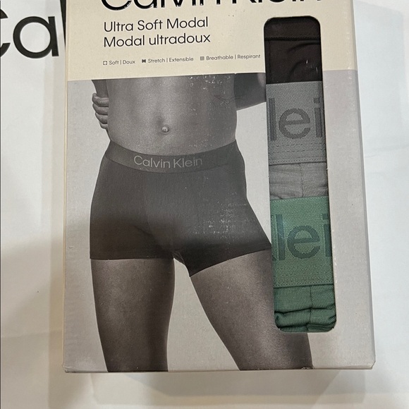 Calvin Klein icon cotton strech Men Microfiber Stretch trunk 3 pack dark - Picture 3 of 8
